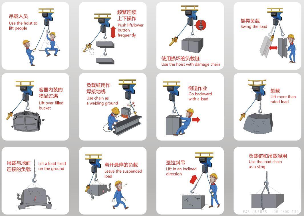 轻型起重设备在适用过程中的注意事项