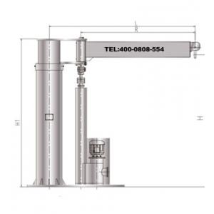 不锈钢电动推杆式柱式旋臂起重机
